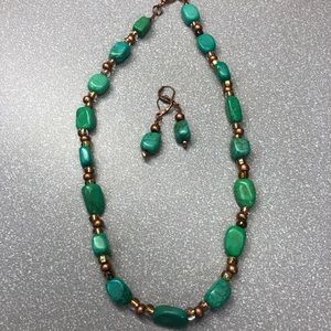 Necklace & Earrings - handmade